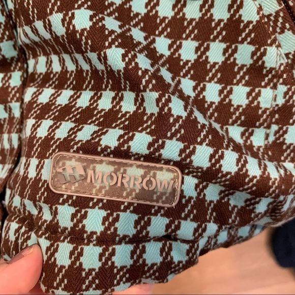 Morrow Teal and Brown Check Ski Winter Coat - Picture 2 of 13